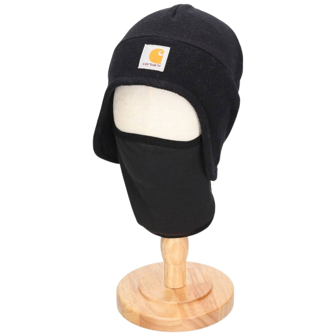 Carhartt Face Mask, Fleece Knit Hat, Beanie, One Size Fits Most polyester black type Vintage Second Hand