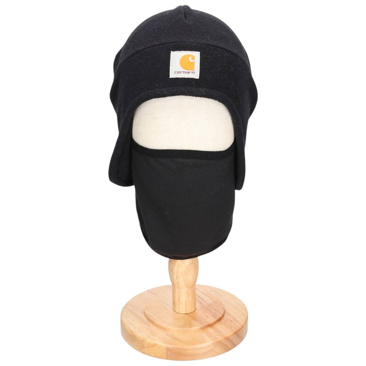 Carhartt Face Mask, Fleece Knit Hat, Beanie, One Size Fits Most polyester black type Vintage Second Hand