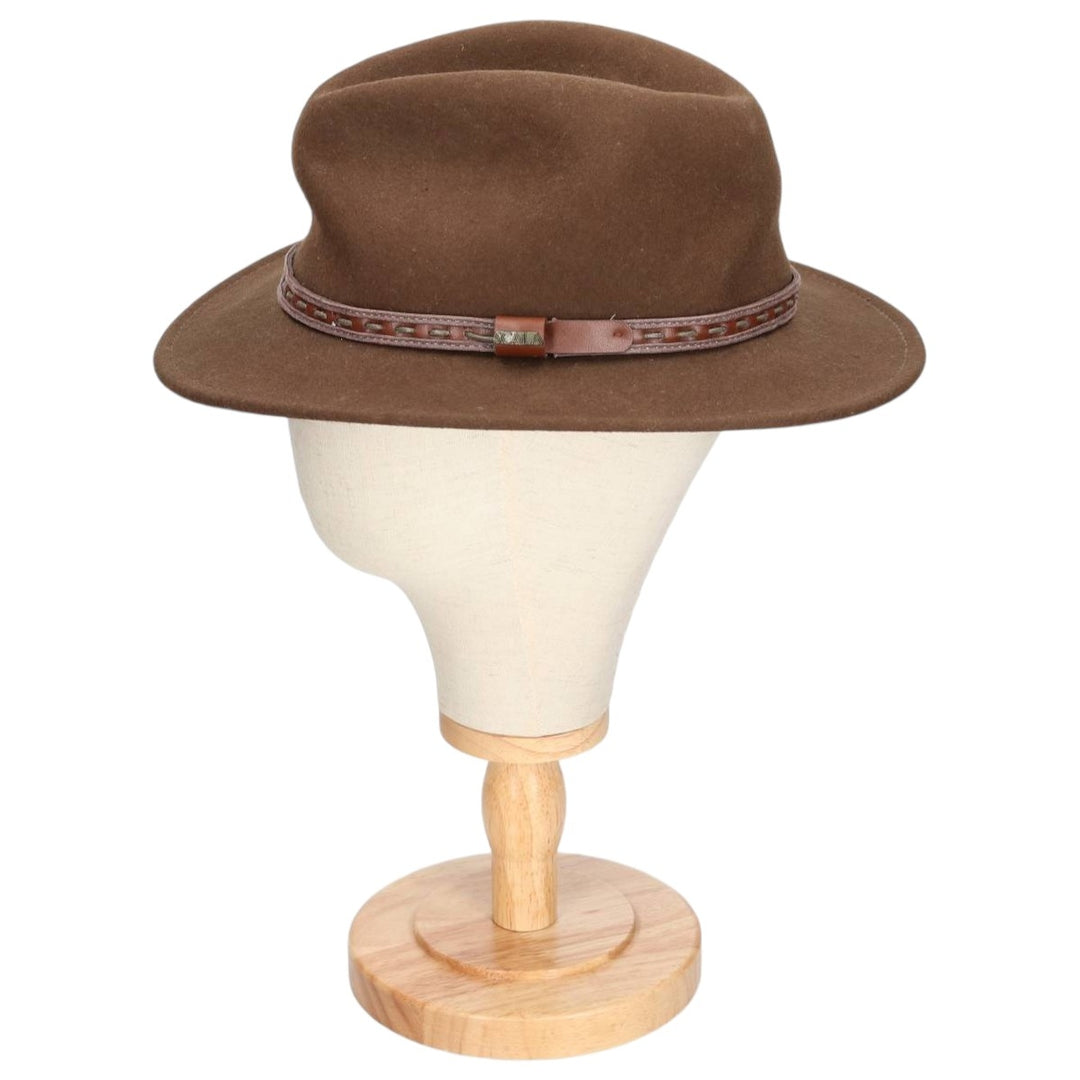 SCALA CLASSICO Wool Felt Hat, One Size Fits Most wool brown type Vintage Second Hand