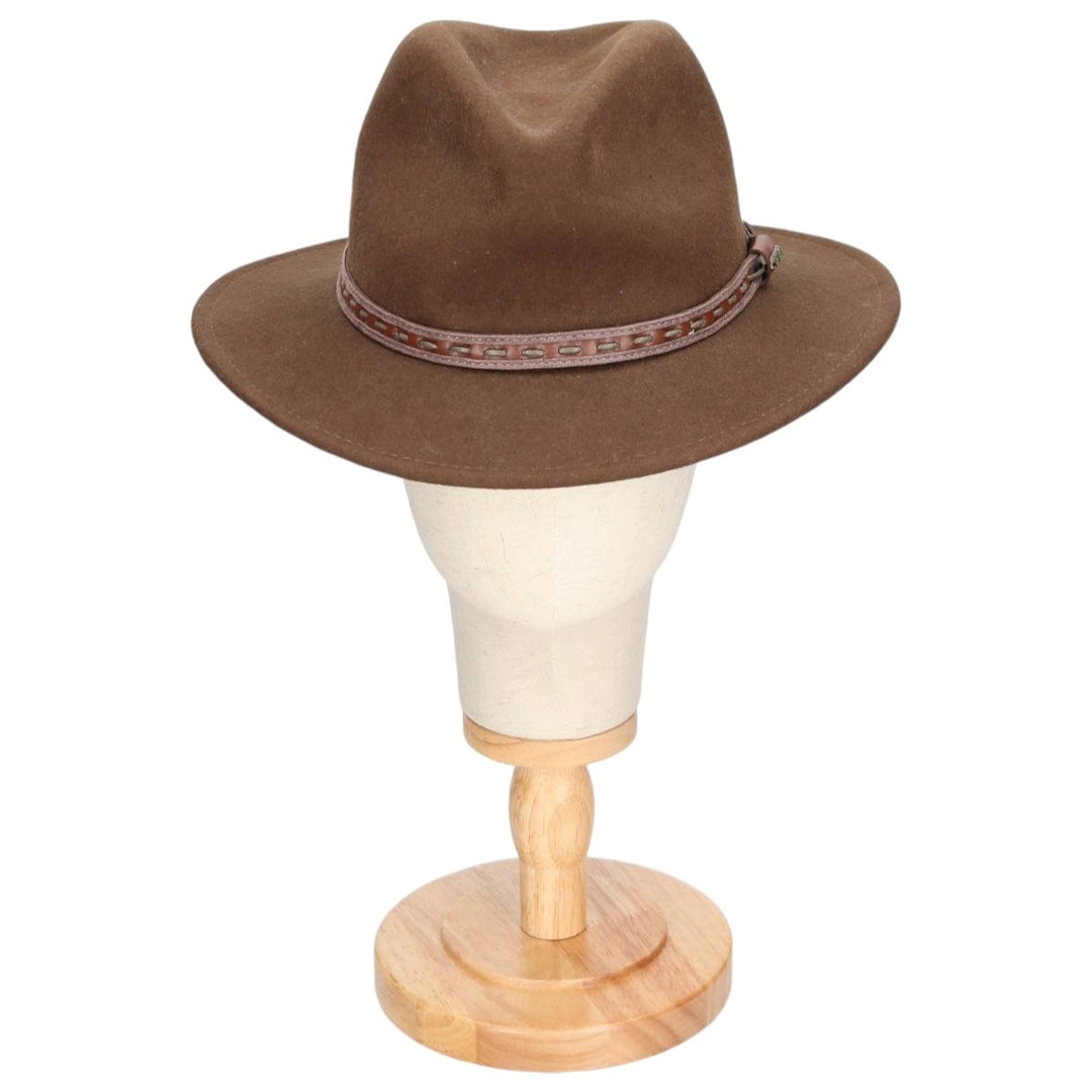 SCALA CLASSICO Wool Felt Hat, One Size Fits Most wool brown type Vintage Second Hand