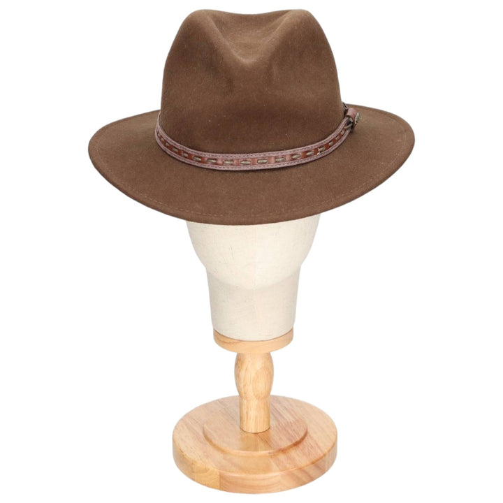 SCALA CLASSICO Wool Felt Hat, One Size Fits Most wool brown type Vintage Second Hand