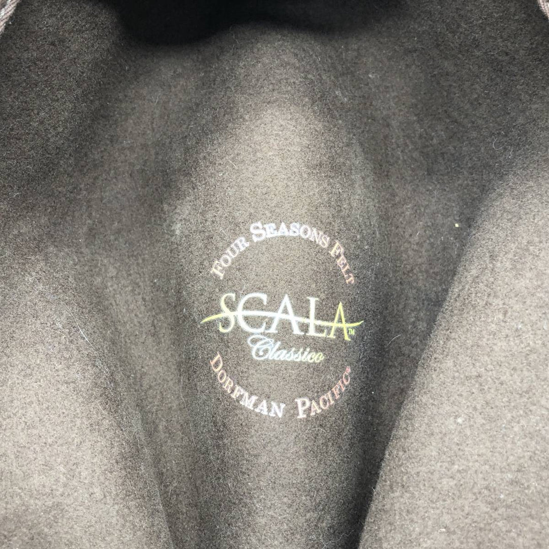 SCALA CLASSICO Wool Felt Hat, One Size Fits Most wool brown type Vintage Second Hand