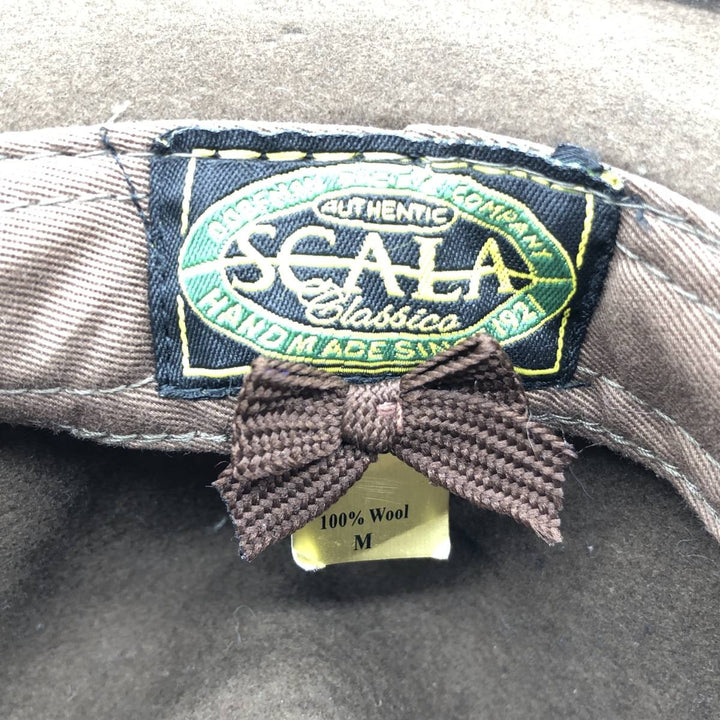 SCALA CLASSICO Wool Felt Hat, One Size Fits Most wool brown type Vintage Second Hand