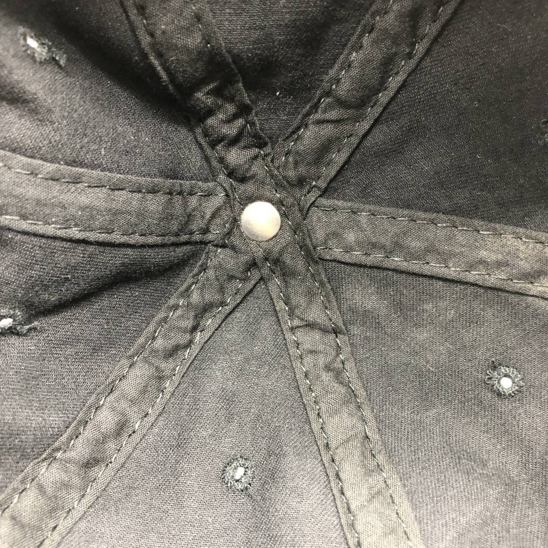 90'S Harley-Davidson Advertising Baseball Cap, 6-Panel Cap, Made in USA, One Size Fits Most unclear black type Vintage Second Hand