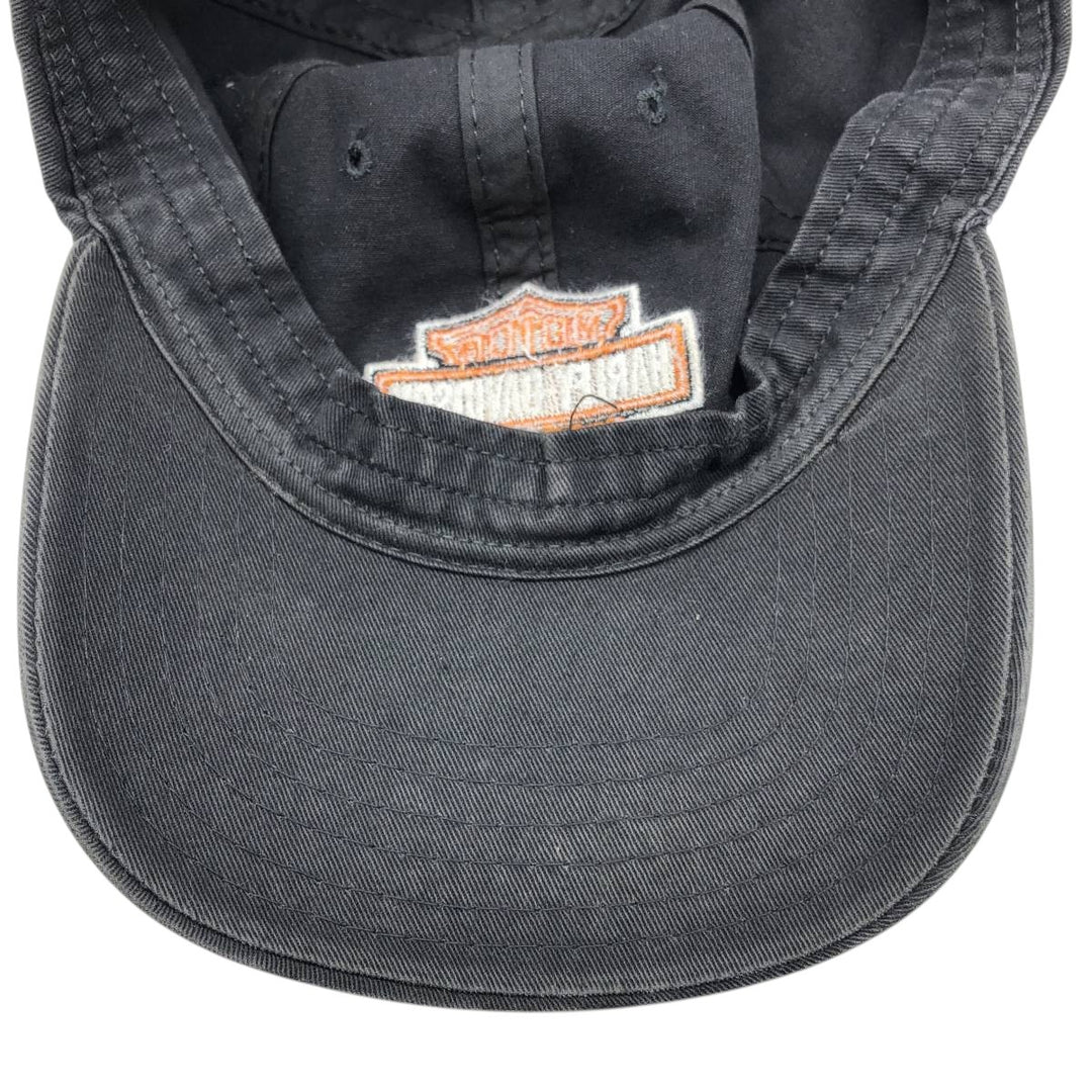 90'S Harley-Davidson Advertising Baseball Cap, 6-Panel Cap, Made in USA, One Size Fits Most unclear black type Vintage Second Hand