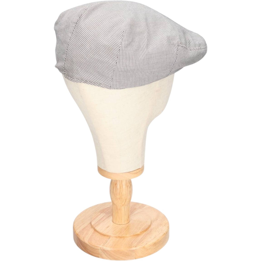 Ralph Lauren POLO by Ralph Lauren Houndstooth Pattern Newsboy Cap, Made in USA, One Size Fits Most cotton white type Vintage Second Hand