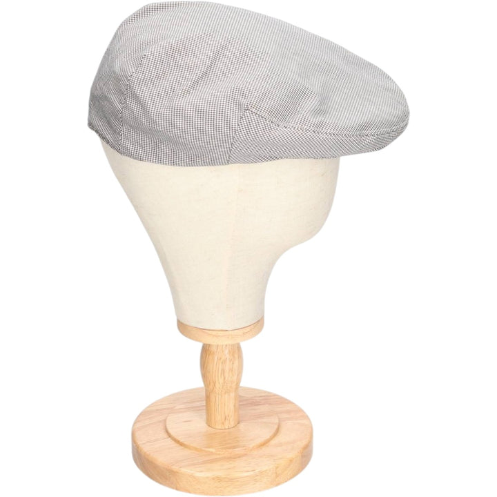 Ralph Lauren POLO by Ralph Lauren Houndstooth Pattern Newsboy Cap, Made in USA, One Size Fits Most cotton white type Vintage Second Hand