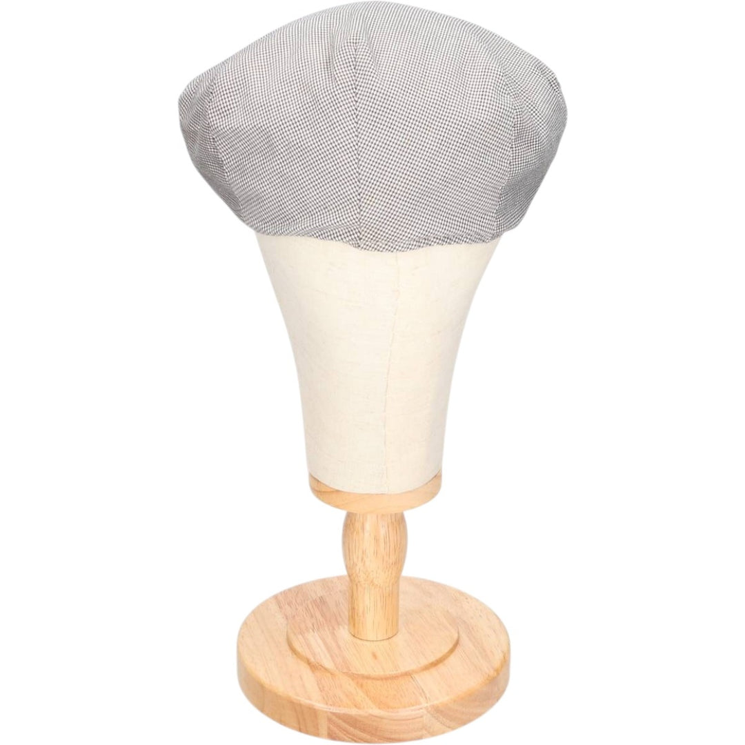 Ralph Lauren POLO by Ralph Lauren Houndstooth Pattern Newsboy Cap, Made in USA, One Size Fits Most cotton white type Vintage Second Hand