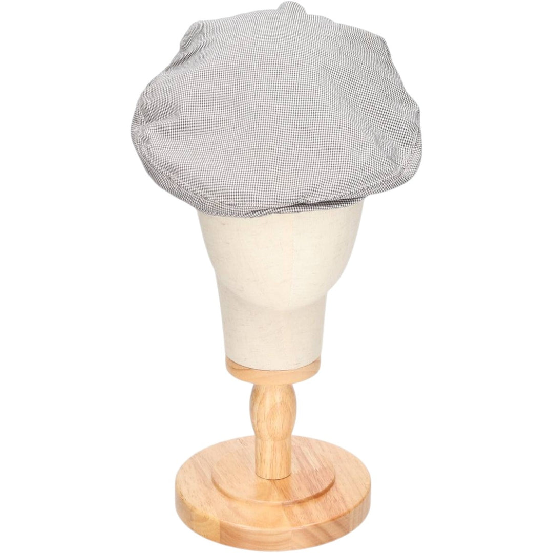 Ralph Lauren POLO by Ralph Lauren Houndstooth Pattern Newsboy Cap, Made in USA, One Size Fits Most cotton white type Vintage Second Hand