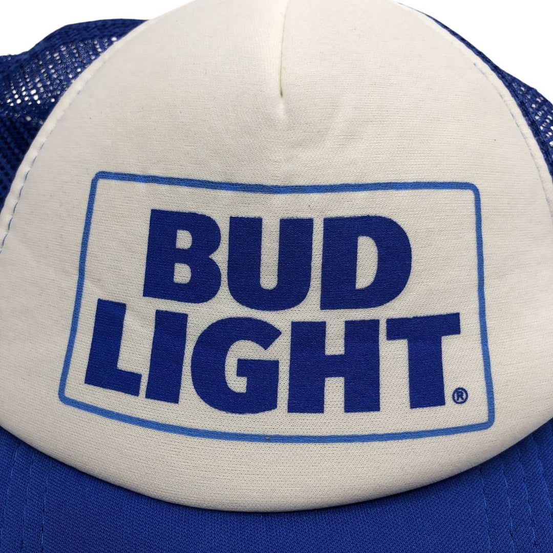 BUD LIGHT Advertising Mesh Cap (One Size Fits All) polyester blue type Vintage Second Hand
