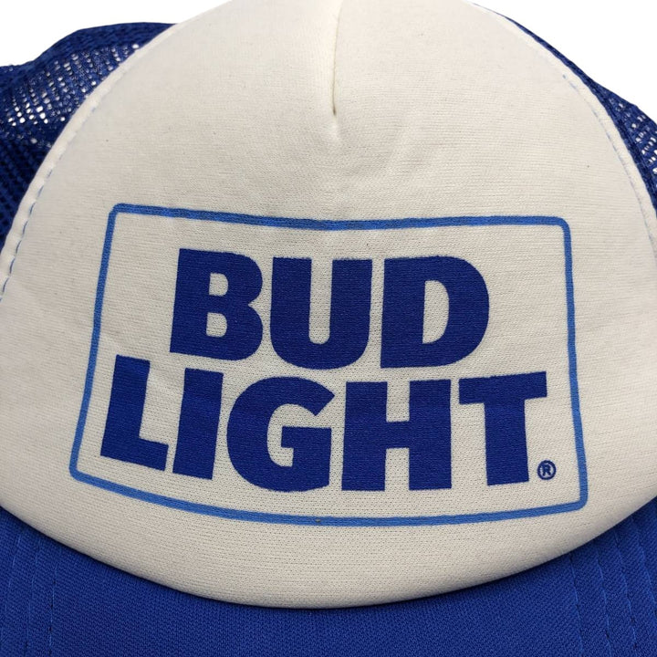 BUD LIGHT Advertising Mesh Cap (One Size Fits All) polyester blue type Vintage Second Hand