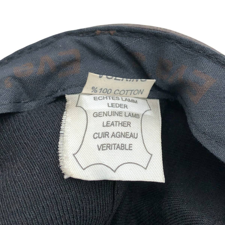 Vintage leather cap, one size fits all genuine leather brown type Vintage Second Hand