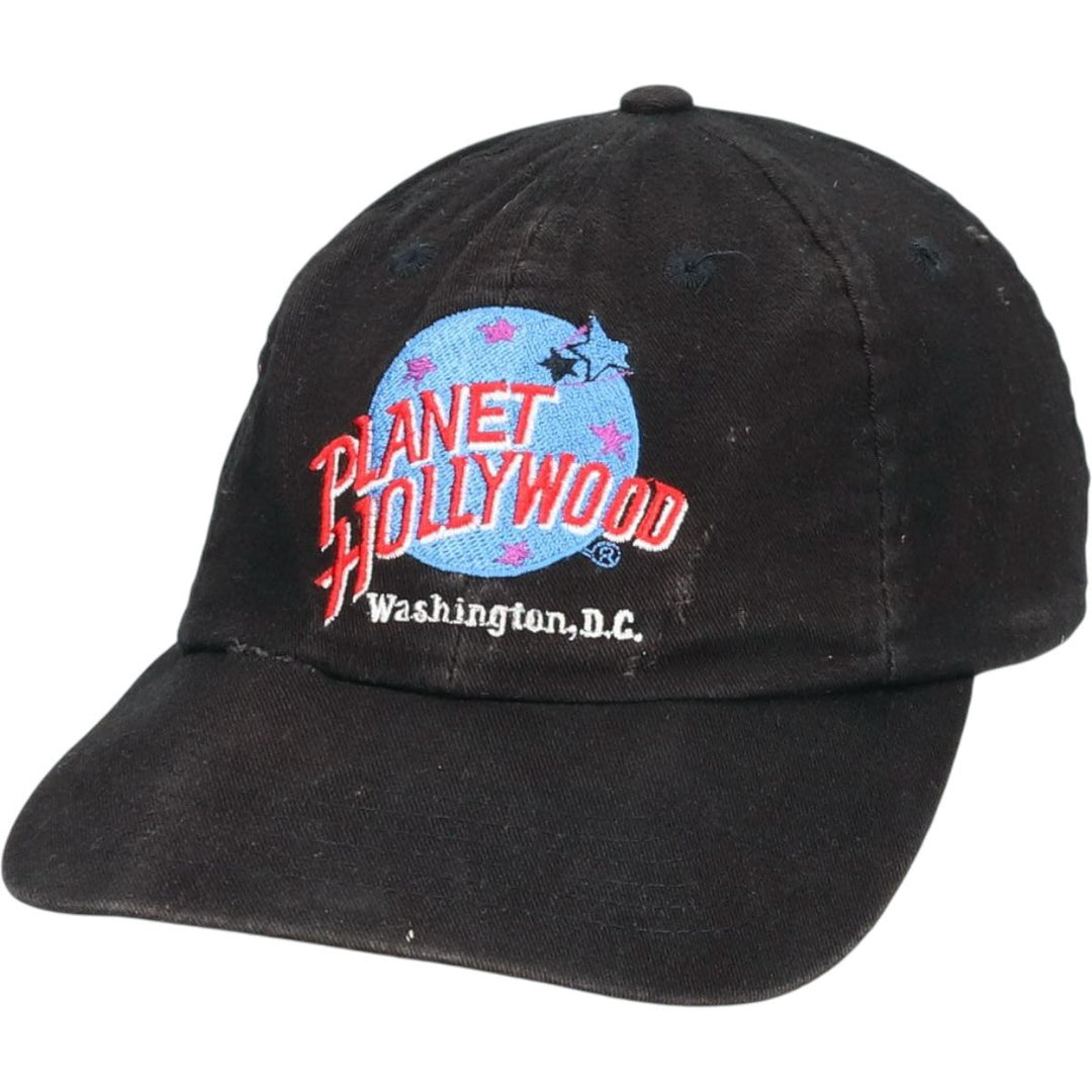 Vintage 90'S Planet Hollywood baseball cap, one size fits all. cotton black type Vintage Second Hand