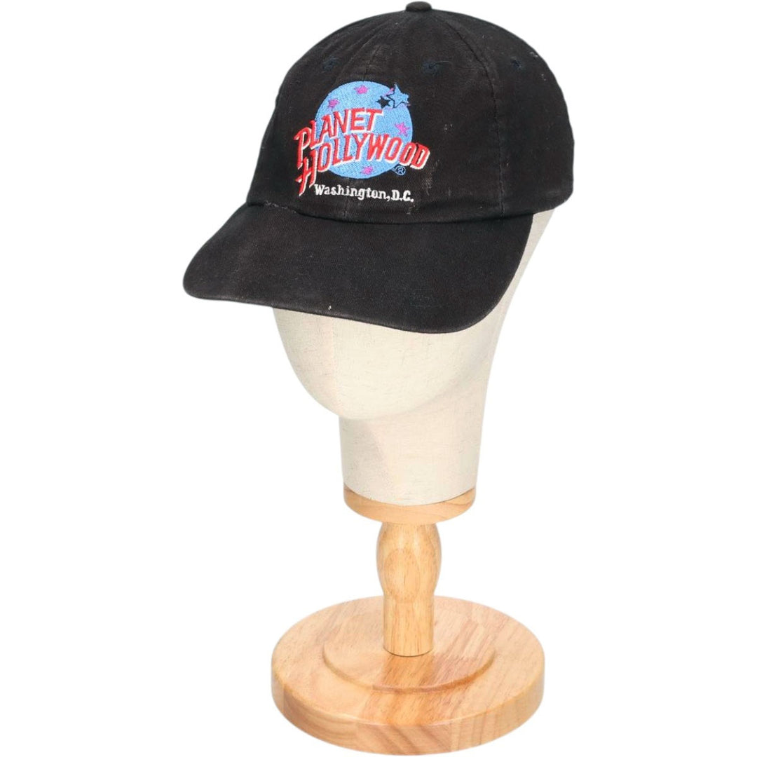 Vintage 90'S Planet Hollywood baseball cap, one size fits all. cotton black type Vintage Second Hand