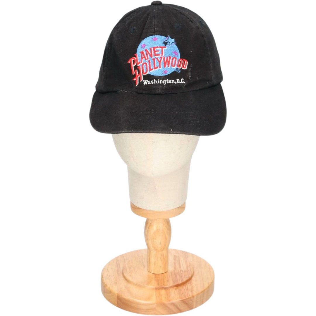 Vintage 90'S Planet Hollywood baseball cap, one size fits all. cotton black type Vintage Second Hand