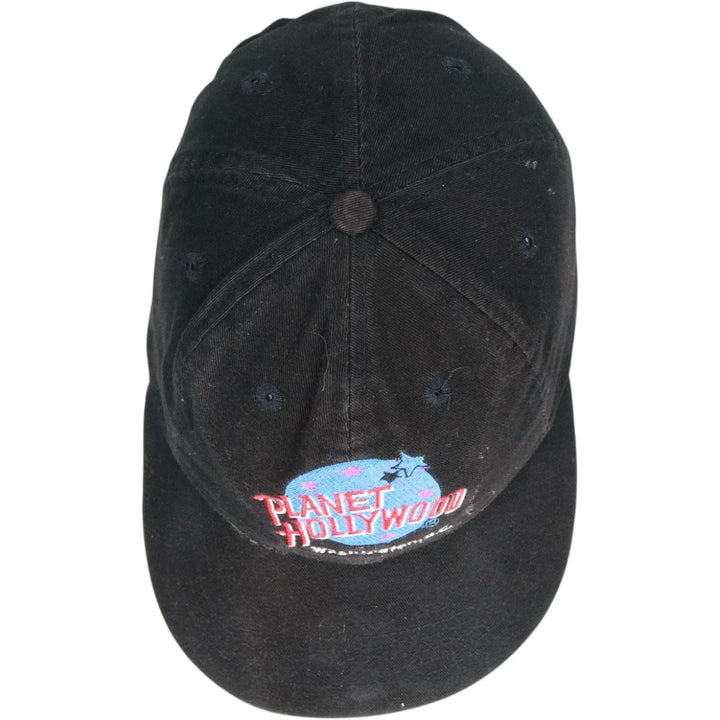 Vintage 90'S Planet Hollywood baseball cap, one size fits all. cotton black type Vintage Second Hand