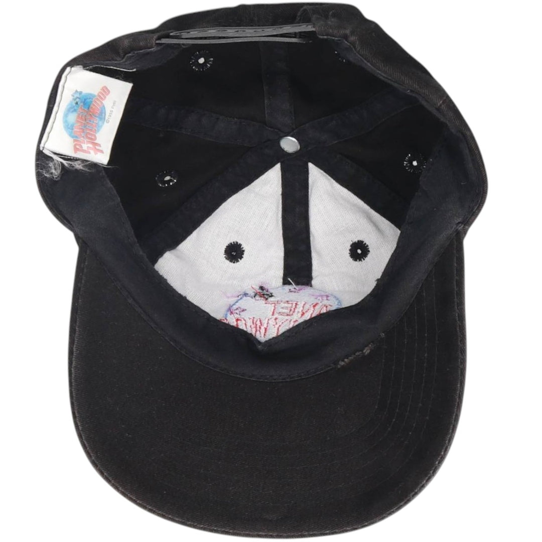 Vintage 90'S Planet Hollywood baseball cap, one size fits all. cotton black type Vintage Second Hand