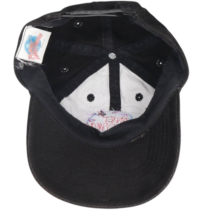 Vintage 90'S Planet Hollywood baseball cap, one size fits all. cotton black type Vintage Second Hand