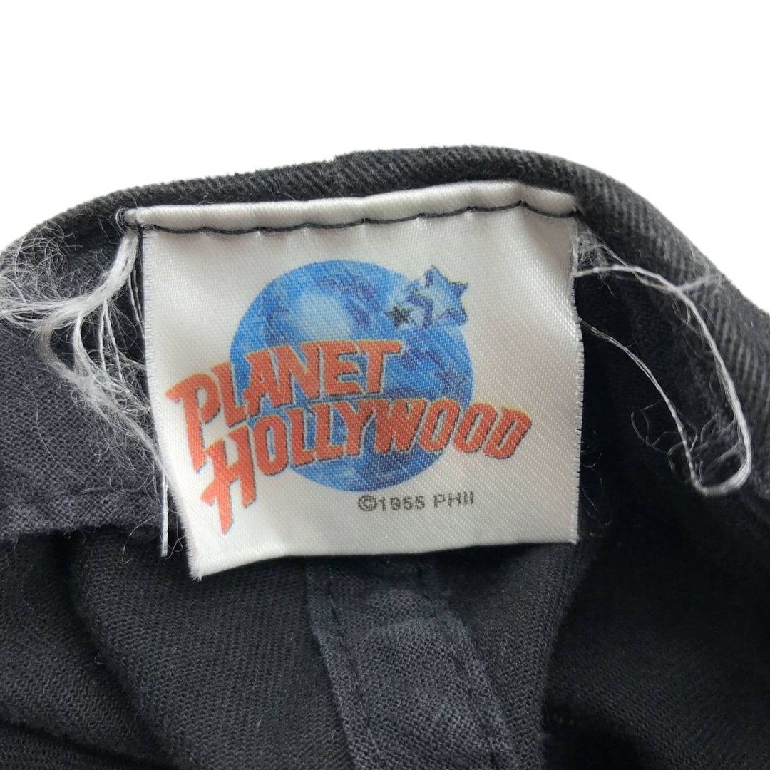 Vintage 90'S Planet Hollywood baseball cap, one size fits all. cotton black type Vintage Second Hand