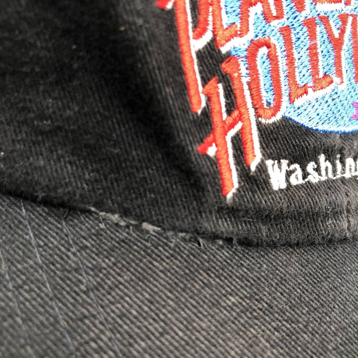 Vintage 90'S Planet Hollywood baseball cap, one size fits all. cotton black type Vintage Second Hand