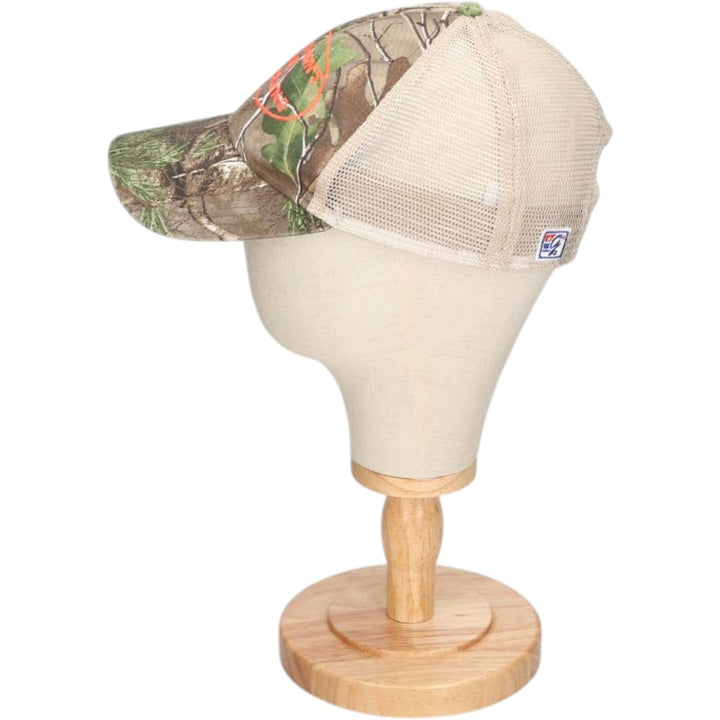 THE GAME Camouflage Pattern Realtree Camo Mesh Cap, One Size Fits Most cotton brown type Vintage Second Hand