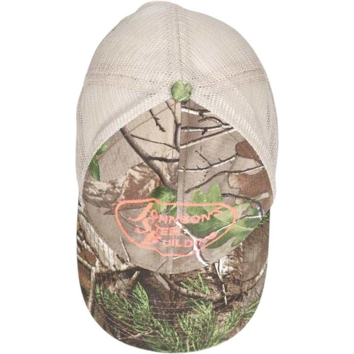 THE GAME Camouflage Pattern Realtree Camo Mesh Cap, One Size Fits Most cotton brown type Vintage Second Hand