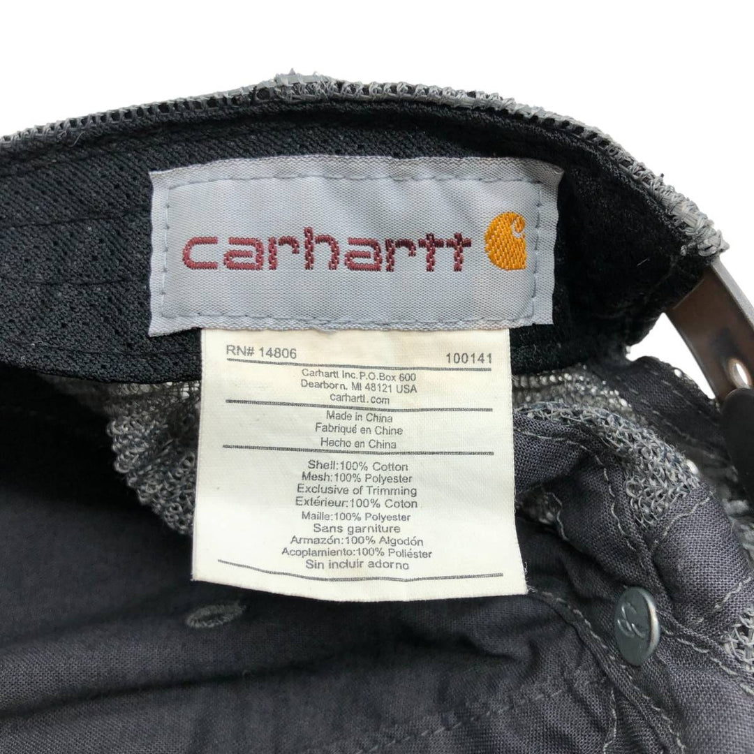 Carhartt Mesh Cap Free Size cotton gray type Vintage Second Hand
