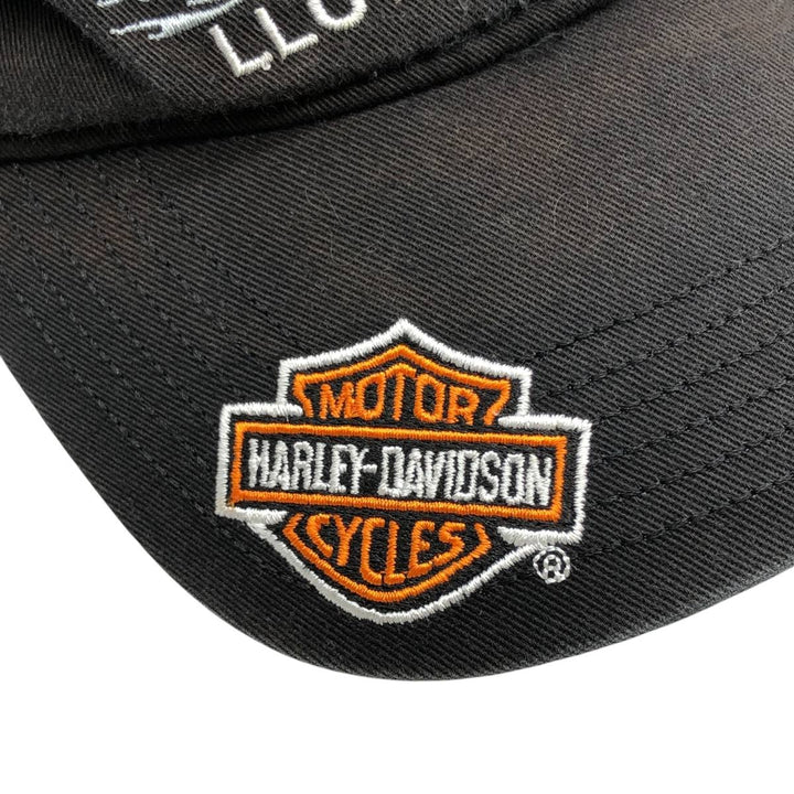 Harley-Davidson Advertising Baseball Cap, 6-Panel Cap, One Size Fits Most unclear black type Vintage Second Hand