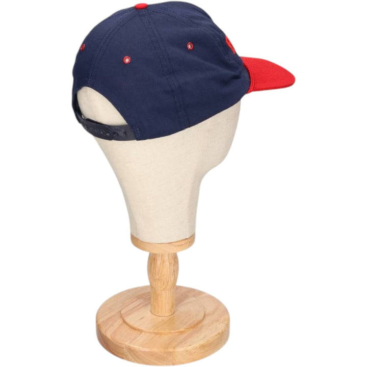 90'S Budweiser Two-Tone Advertising Baseball Cap, Made in USA, One Size Fits All, Vintage unclear red type Vintage Second Hand