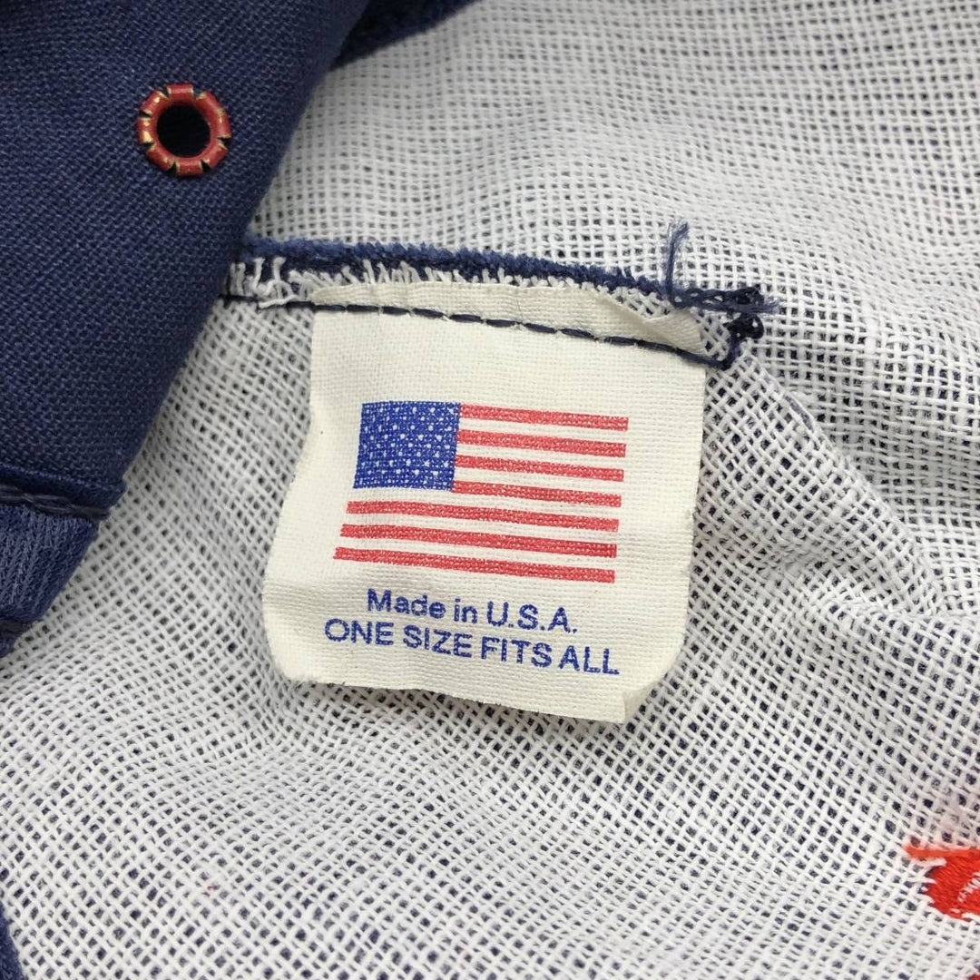 90'S Budweiser Two-Tone Advertising Baseball Cap, Made in USA, One Size Fits All, Vintage unclear red type Vintage Second Hand