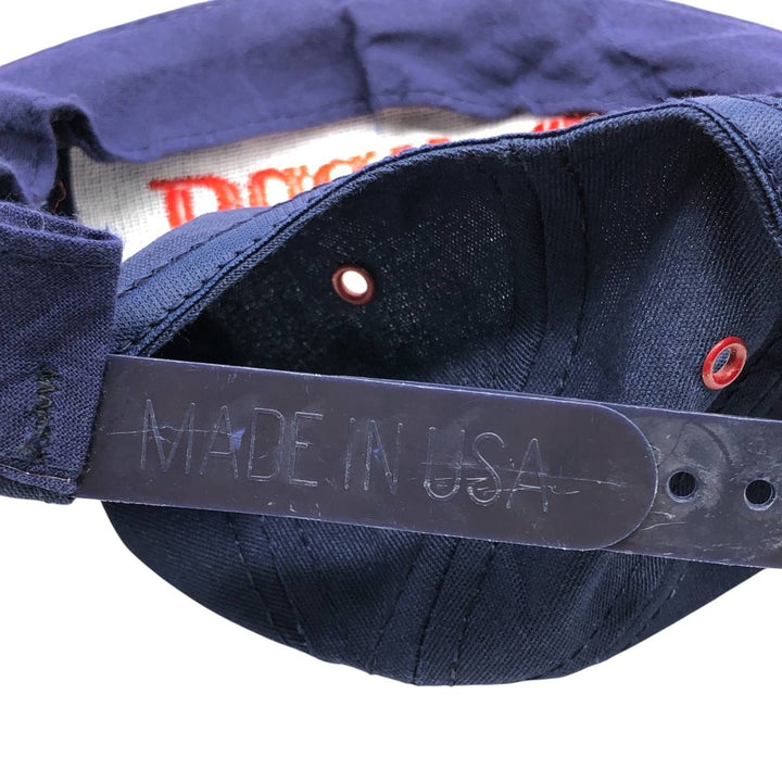 90'S Budweiser Two-Tone Advertising Baseball Cap, Made in USA, One Size Fits All, Vintage unclear red type Vintage Second Hand