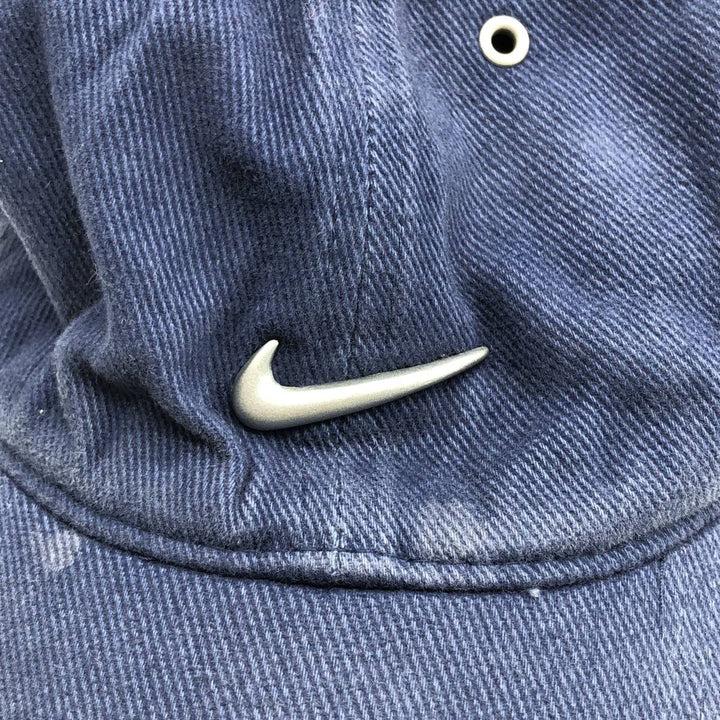 Vintage 90'S Nike 6-Panel Baseball Cap, One Size Fits All cotton blue type Vintage Second Hand
