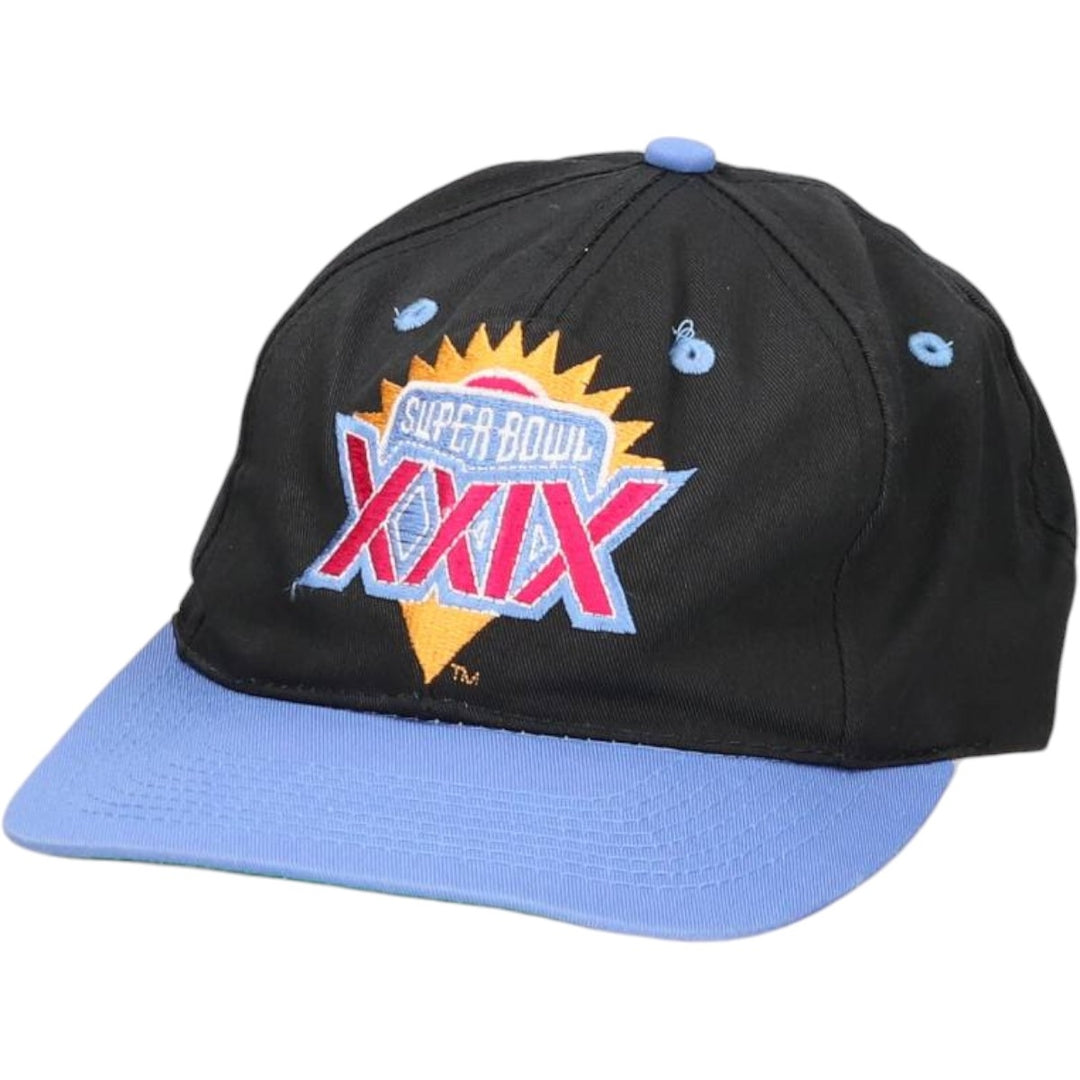 The Game NFL Super Bowl XXIX Two-Tone Baseball Cap, One Size Fits Most polyester black type Vintage Second Hand