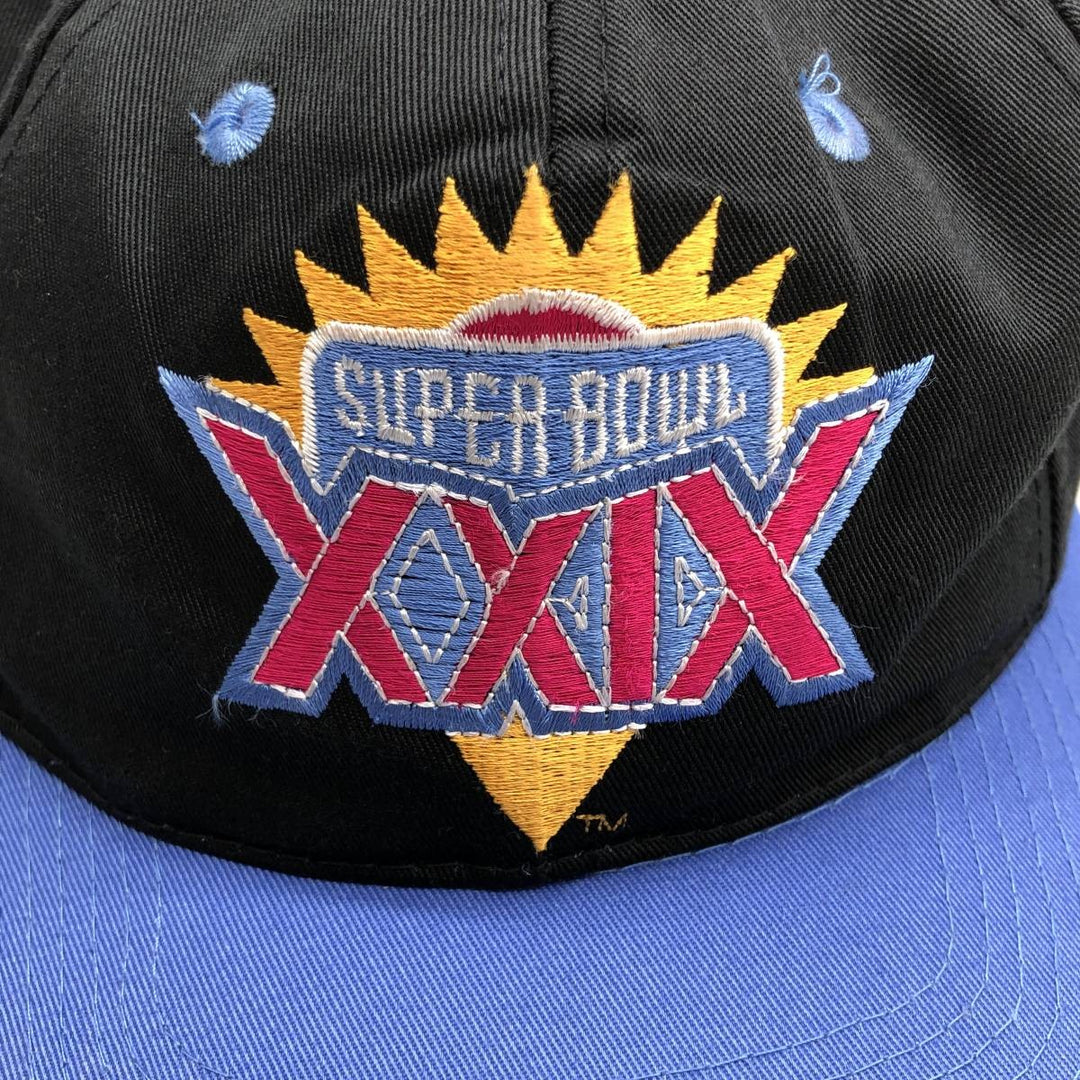 The Game NFL Super Bowl XXIX Two-Tone Baseball Cap, One Size Fits Most polyester black type Vintage Second Hand