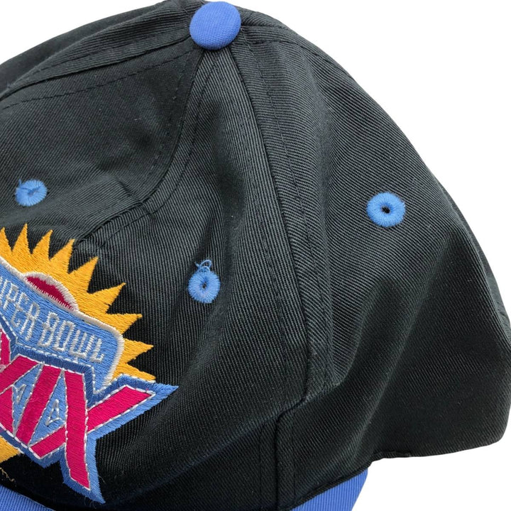 The Game NFL Super Bowl XXIX Two-Tone Baseball Cap, One Size Fits Most polyester black type Vintage Second Hand