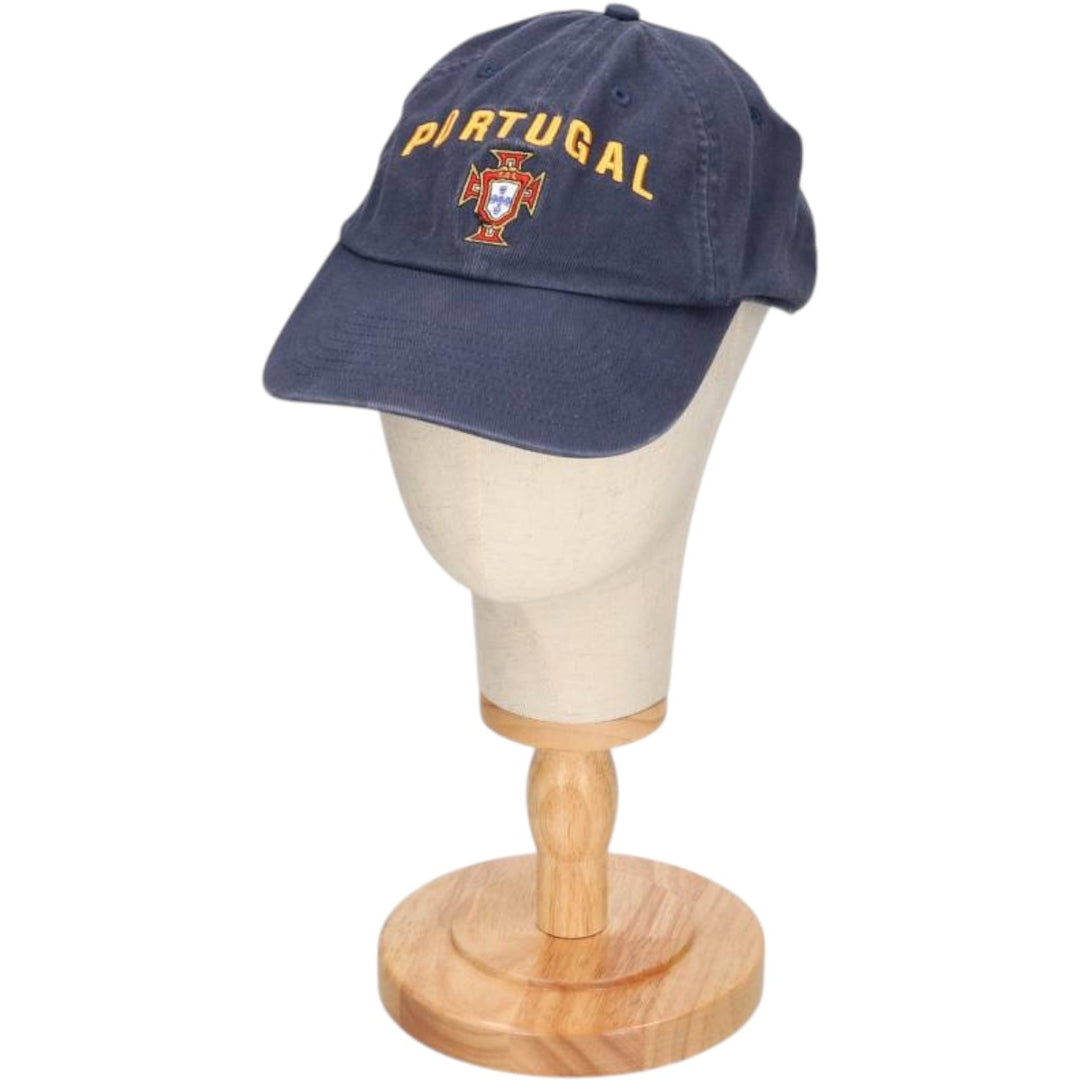2000'S Nike Team Portugal Baseball Cap, 6-Panel, One Size Fits Most cotton navy blue type Vintage Second Hand