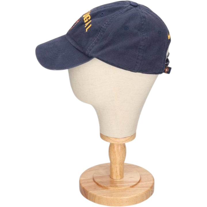 2000'S Nike Team Portugal Baseball Cap, 6-Panel, One Size Fits Most cotton navy blue type Vintage Second Hand