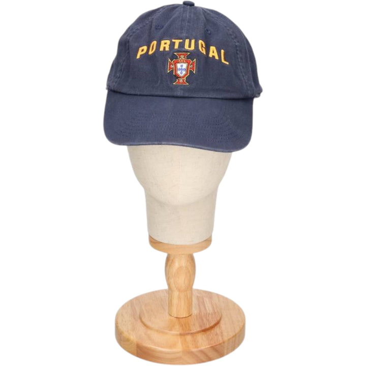 2000'S Nike Team Portugal Baseball Cap, 6-Panel, One Size Fits Most cotton navy blue type Vintage Second Hand