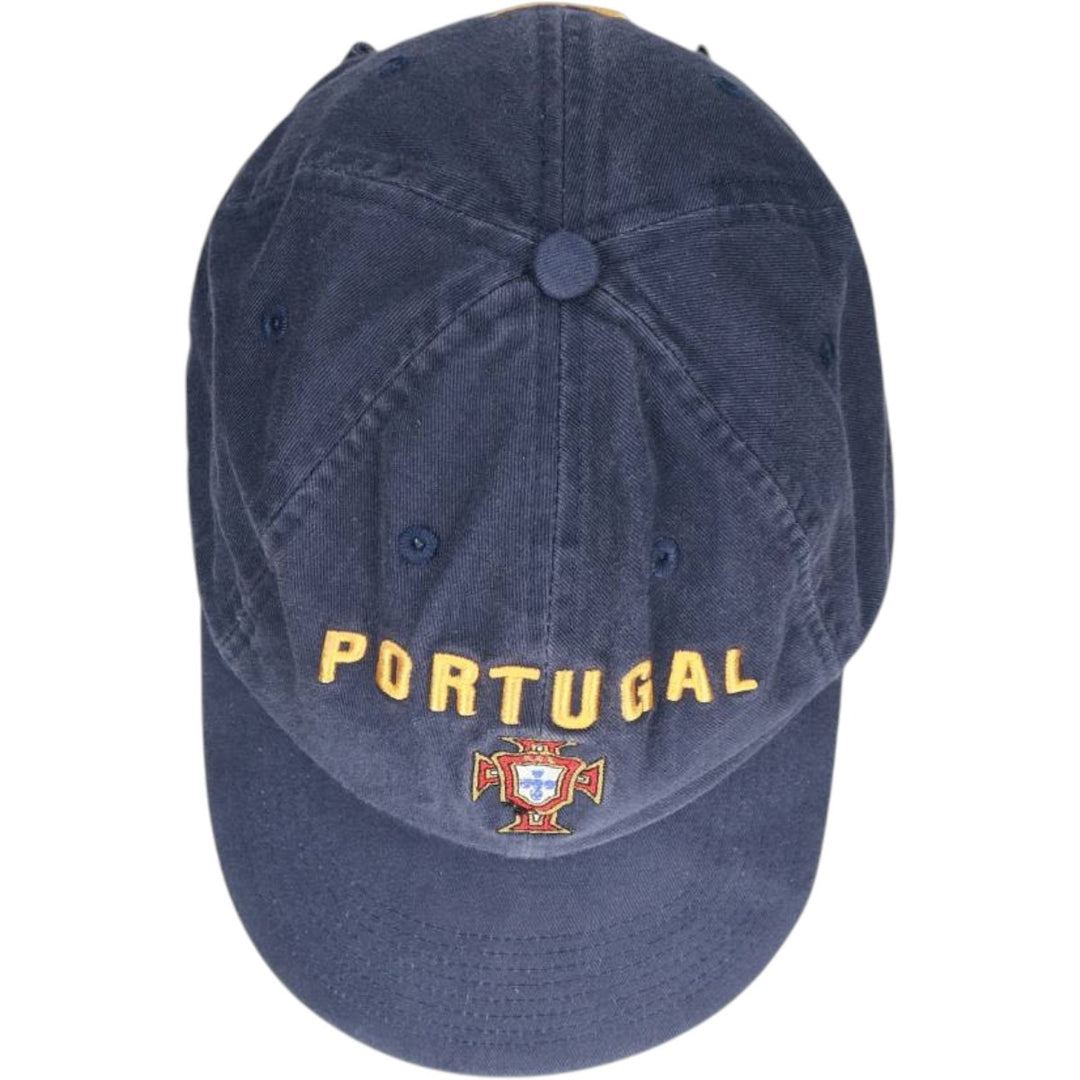 2000'S Nike Team Portugal Baseball Cap, 6-Panel, One Size Fits Most cotton navy blue type Vintage Second Hand