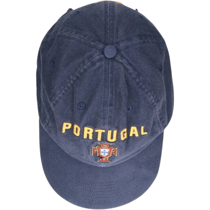 2000'S Nike Team Portugal Baseball Cap, 6-Panel, One Size Fits Most cotton navy blue type Vintage Second Hand