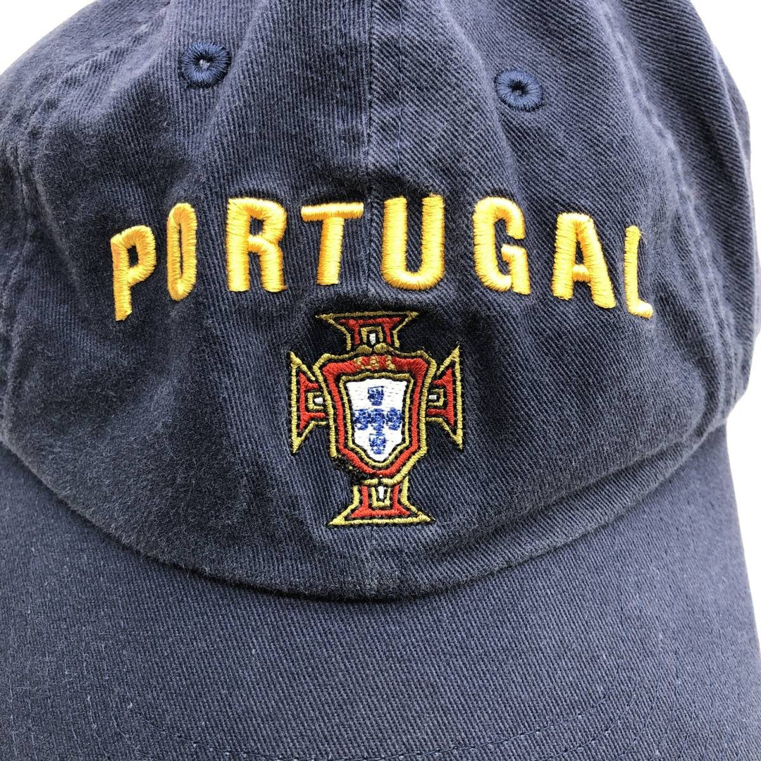 2000'S Nike Team Portugal Baseball Cap, 6-Panel, One Size Fits Most cotton navy blue type Vintage Second Hand
