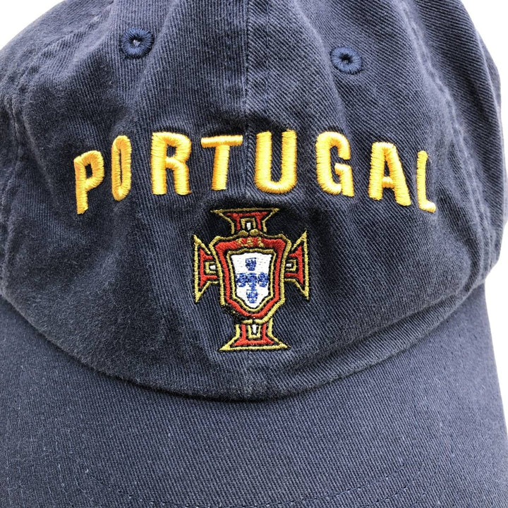 2000'S Nike Team Portugal Baseball Cap, 6-Panel, One Size Fits Most cotton navy blue type Vintage Second Hand
