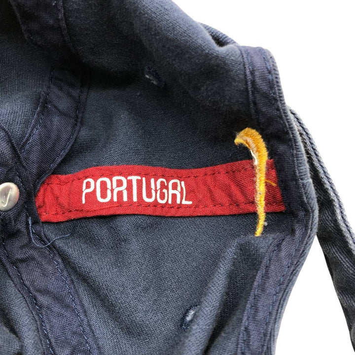 2000'S Nike Team Portugal Baseball Cap, 6-Panel, One Size Fits Most cotton navy blue type Vintage Second Hand