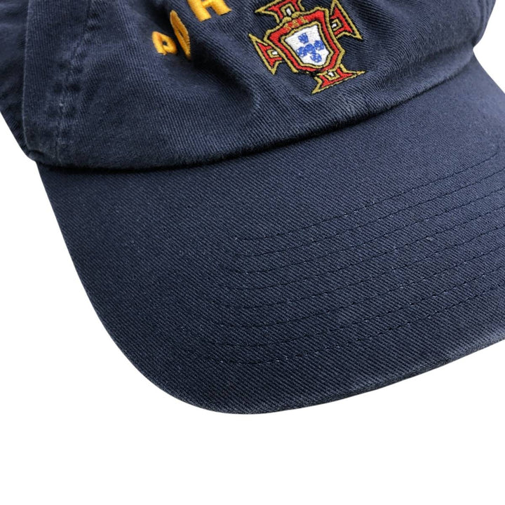 2000'S Nike Team Portugal Baseball Cap, 6-Panel, One Size Fits Most cotton navy blue type Vintage Second Hand