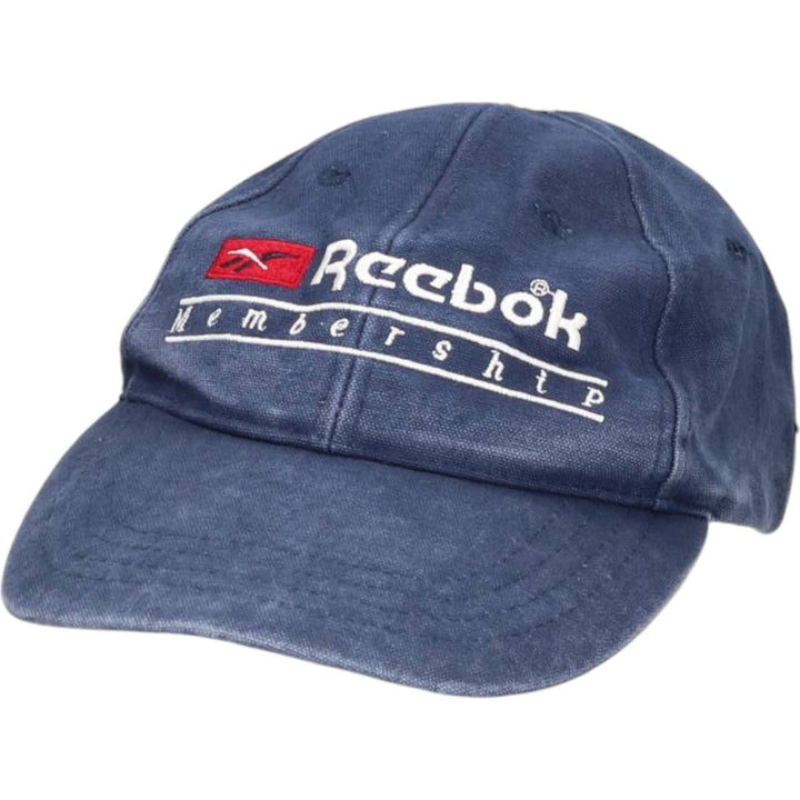 90'S Reebok Baseball Cap, Free Size, Vintage cotton navy blue type Vintage Second Hand