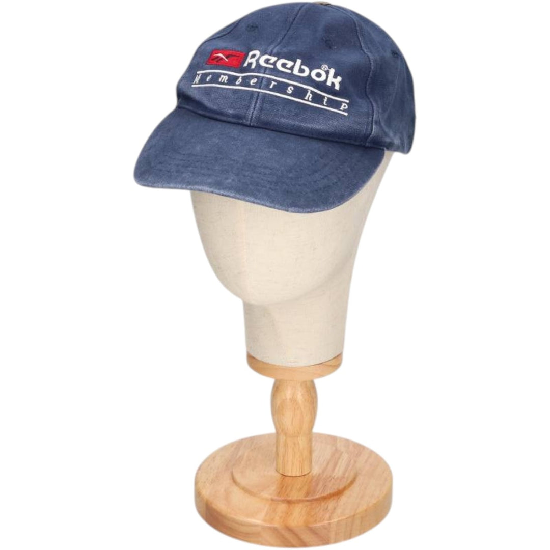 90'S Reebok Baseball Cap, Free Size, Vintage cotton navy blue type Vintage Second Hand