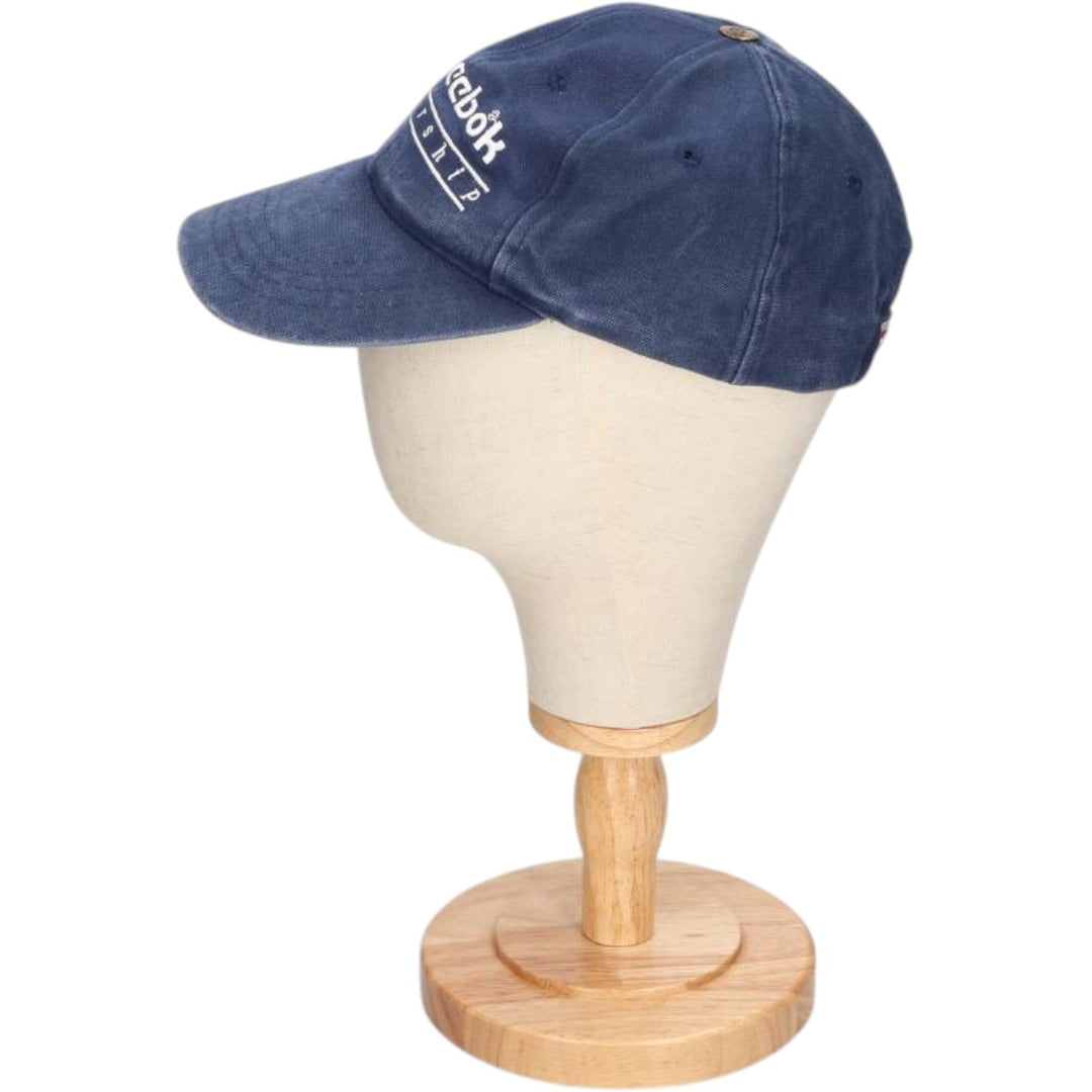 90'S Reebok Baseball Cap, Free Size, Vintage cotton navy blue type Vintage Second Hand