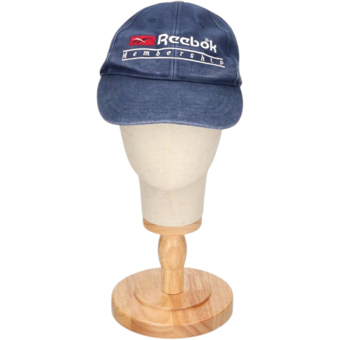 90'S Reebok Baseball Cap, Free Size, Vintage cotton navy blue type Vintage Second Hand