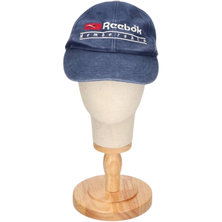 90'S Reebok Baseball Cap, Free Size, Vintage cotton navy blue type Vintage Second Hand