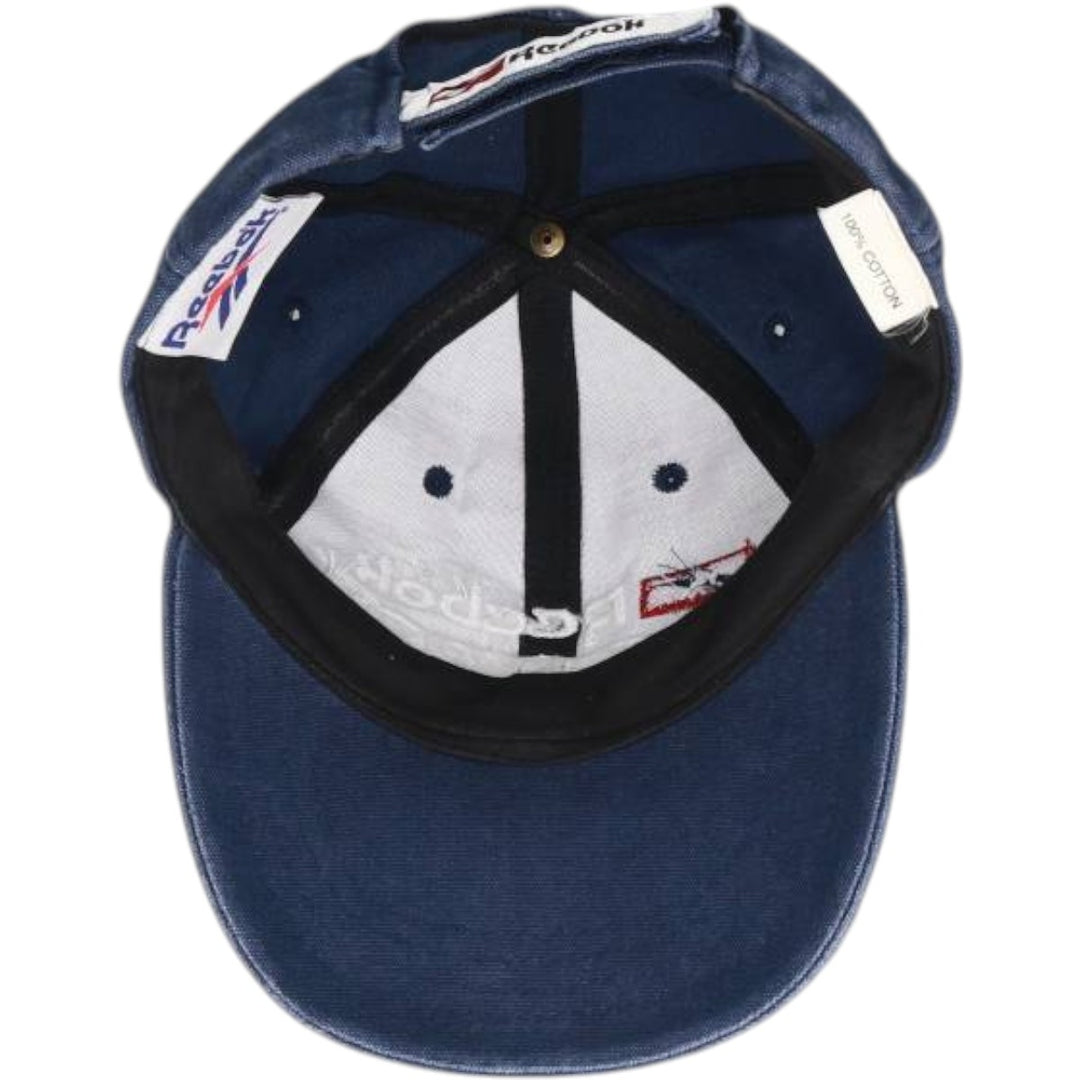 90'S Reebok Baseball Cap, Free Size, Vintage cotton navy blue type Vintage Second Hand